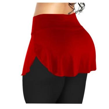 Imagem de saia tapa bumbum - topbrasil , Vermelho, P