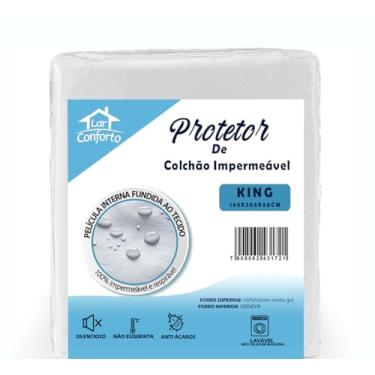Imagem de Capa Protetora Para Colchão King Impermeável Silenciosa Lar Conforto