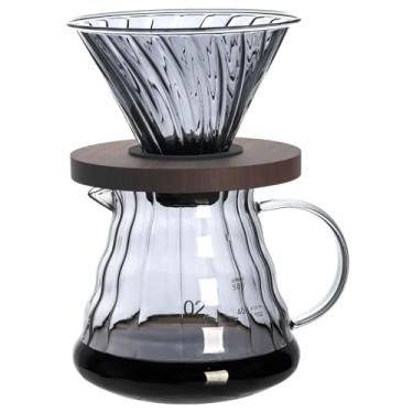 Imagem de Unbreakable - Cafeteira de 720 ml, gotejador de vidro borossilicato resistente ao calor com suporte de filtro, cafeteira manual sem BPA para uso doméstico e no escritório