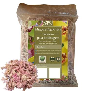 Imagem de Musgo Sphagnum Rosa Para Jardinagem CPC Garden 5 L - CPC Casa Pet Clea