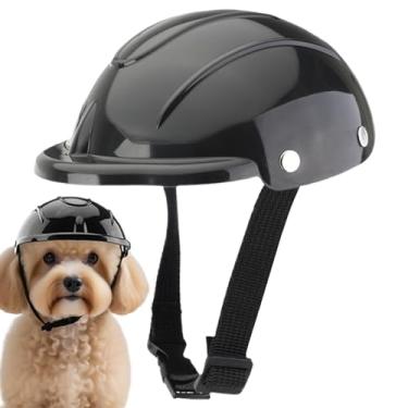 Imagem de Rrlihjgu Capacete De Bicicleta Para Cães | Capacete De Segurança Para Moto Para Pet | Ajustável Para Raças Médias E Pequenas E Gatinhos | Caminhada Trekking Acampamento Ao Ar Livre Ciclismo
