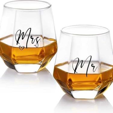 Imagem de Óculos de presente de casamento para noiva e noivo - presentes para chá de panela, noivado, casamento e aniversário de casamento - presente para ele e ela, presente de noivado