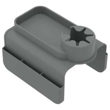 Imagem de LCZNXJJY Suporte de copo de braço de sofá, bandeja de apoio de braço antiderrapante, suporte de copo de sofá de silicone com bolso lateral duplo dobrável para bebidas, fácil de instalar para