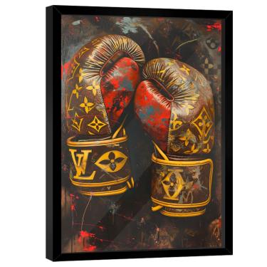 Imagem de Quadro Decorativo Luva de Boxe Grafite