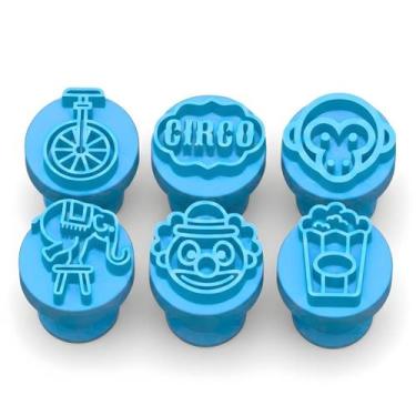 Imagem de Kit 6 Carimbos Brigadeiros Docinhos-Circo - Palhaço - Pipoca Modelo 2 