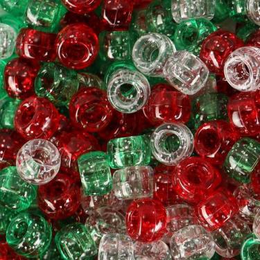 Imagem de Craft Beads FINEWEN Christmas Pony Beads 1200 unidades 6x9mm