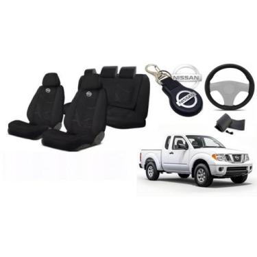 Imagem de Kit Estilizado Bancos Frontier 2000-2010 + Volante + Chaveiro - Iron T