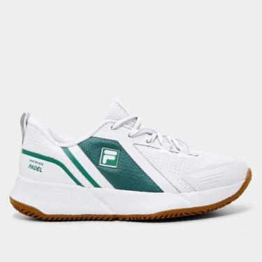 Imagem de Tênis Fila Master Ace Masculino, Branco, Verde, 39