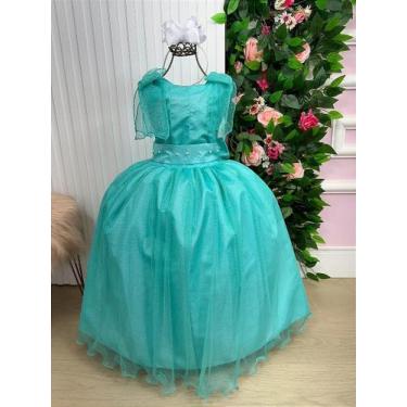 Imagem de Vestido Longo Mel Verde Tiffany para Meninas - Marie, Shamrock, 4