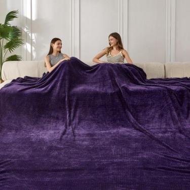 Imagem de Cobertor COOVA Oversized King Fleece 305x305 cm roxo