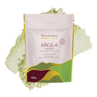 Imagem de Phytoterápica Argila Verde Sachê 100g - Máscara Adstringente Facial e Corporal - Nutre, Revitaliza e Elimina Resíduos da Pele