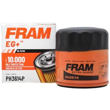 Imagem de FRAM Extra Guard PH3614 Filtro de óleo de motor giratório com intervalo de substituição automotiva de troca de 10 km para modelos de veículos selecionados, filtro de óleo de proteção de motor de