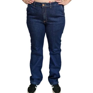 Imagem de Calça Feminina Jeans Shyros Plus Size Escura