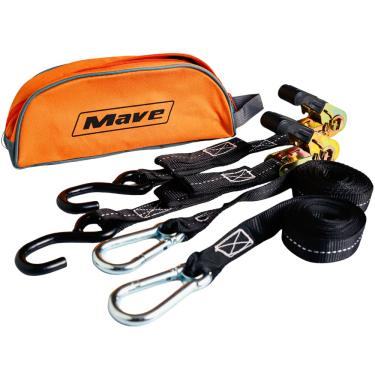 Imagem de Cinta Catraca 3 Metros 800kg Amarração Carga Moto Jet Preta Mave