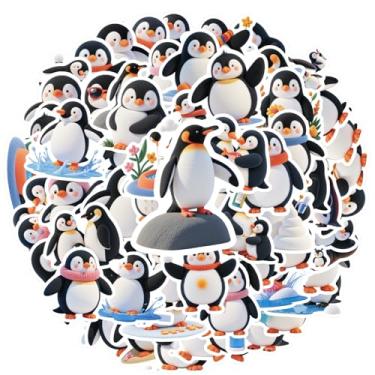 Imagem de 70 peças pinguim inverno ártico animais fofos adesivos inverno para telefone faça você mesmo, guitarra, laptop, notebook, mala, notebook, bagagem, copo para celular