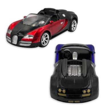 Imagem de Carrinho de Controle Remoto, Plástico e Borracha, 29x14x9cm, Rodas Emborrachadas, Pilhas, Sortido