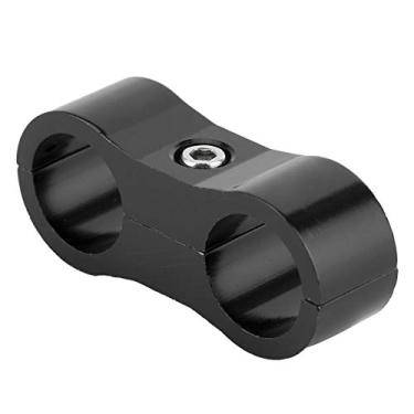 Imagem de Cryfokt Braçadeira Separadora de Mangueira de Liga de Alumínio 6AN para Linha de Combustível/óleo/freio/gás, Durável e Versátil, para Garagem e Carros (Preto)