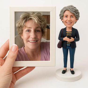 Imagem de Figuras personalizadas que balança a cabeça - animal de estimação personalizado para cães e gatos como um memorial para amigos amados ou passados, escultura personalizada, estátua de animal, presente