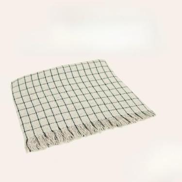 Imagem de Manta para Sofá Gigante 2,40x1,80m Casal Algodão Macio Decorativa(Areia Xadrez)