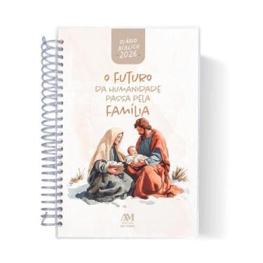 Imagem de Agenda Diário Bíblico 2026 Espiral Sagrada Família - Ave - Maria