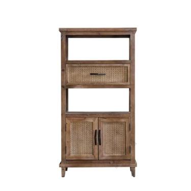 Imagem de Armário buffet retrô madeira maciça casa país envelhecido sala de estar armário de armazenamento estilo industrial B&B armário de entrada aparador