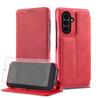 Imagem de Asuwish Capa de celular para Samsung Galaxy S25 5G Capa carteira celular com protetor de tela de vidro temperado e suporte flip de couro PU com compartimento para cartão de crédito acessórios S 25 25S