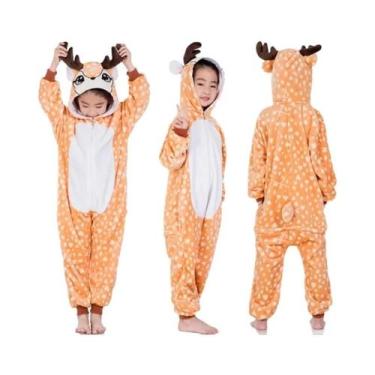 Imagem de Pijamas Kigurumi Para Crianças, Fantasia De Unicórnio, Tigre, Leão, Ra
