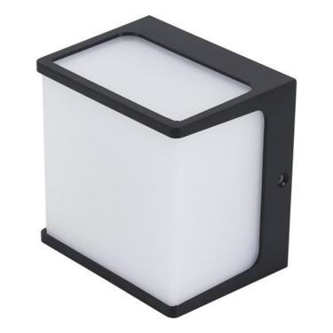 Imagem de Arandela Preta Externa Luz Amarela De Led Bivolt Ip65 Hamsa