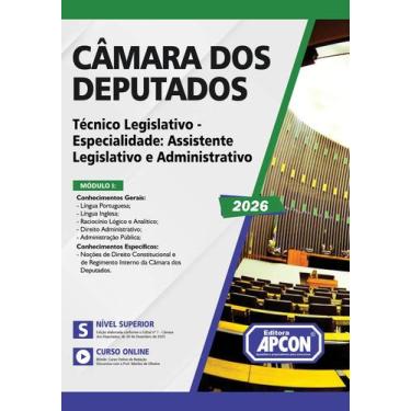 Imagem de Apostila Câmara dos Deputados 2026 Técnico Legislativo Especialidade A