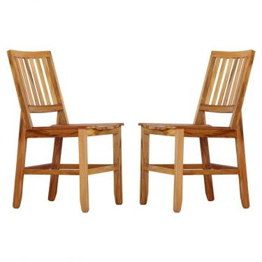 Imagem de Kit 2 Cadeiras Madri Madeira Maciça Natural