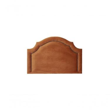 Imagem de Cabeceira Solteiro Luxo 90X60 Terracota Tachas Fumê