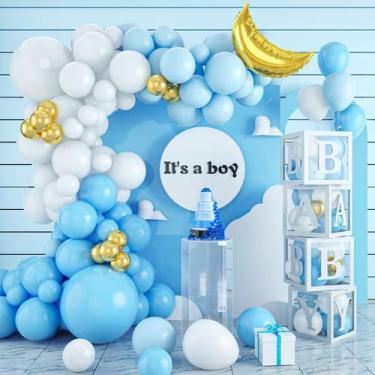 Imagem de Kit de guirlanda de balão de chá de bebê, Gender Reveal, 103 unidades,