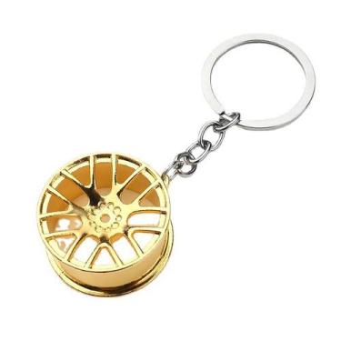 Imagem de Chaveiro Metal Car Ring Gold Alloy Wheel Ring Chaveiro - yiweisai