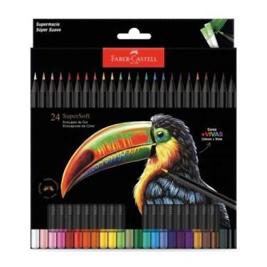 Imagem de Lápis De Cor Faber-Castell Ecolápis Supersoft 24 Cores