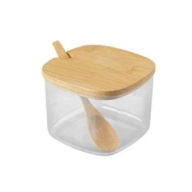 Imagem de Açucareiro Sense Tampa De Bambu 200ml Transparente - Ou