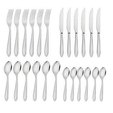 Imagem de Faqueiro Tramontina Laguna em Aço Inox 24 Peças