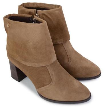 Imagem de Bota Feminina Dakota Couro Camurca Marrom Tabaco - D2381-7, 37, Marrom
