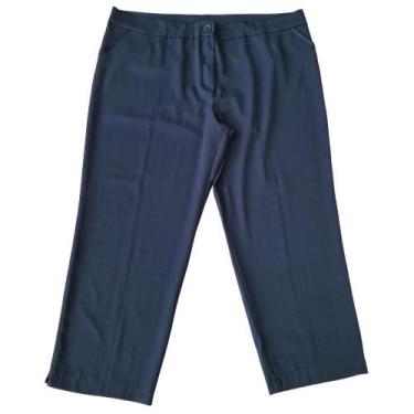 Imagem de Calça Capri Social Feminina Microfibra Two Way Plus Size Tamanho Espec