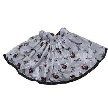 Imagem de Saia Infantil Roupa Halloween Fantasia Bruxa Abobora Menina - Belos e 