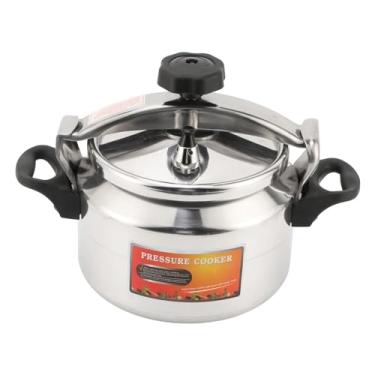 Imagem de Panela de Pressão de Aço Inoxidável, Alumínio à Prova de Explosão Enlatador de Pressão Grande Capacidade Panela de Arroz Utensílios de Cozinha Com Fundo Composto para Fogões (9L)