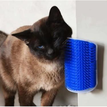 Imagem de Escova de Parede Pet Coça Gatos