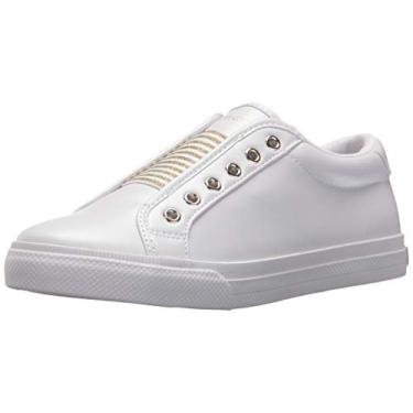 Imagem de Tommy Hilfiger Tênis feminino Laven, Branco/dourado multi, 5