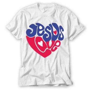 Imagem de Camisa Com Diferentes E Divertida Frases Love Jesus - Vidape