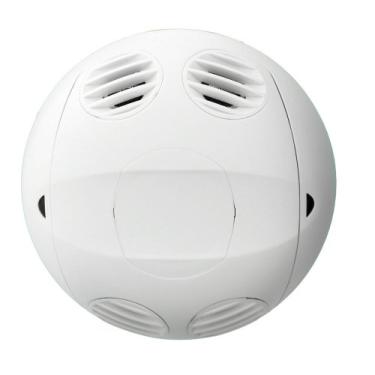Imagem de Leviton OSC20-RUW Ultrassônico, 360 graus, cobertura quadrada de grau comercial 2000, autoajustável, sensor de ocupação de montagem no teto, branco verdadeiro