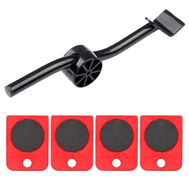 Imagem de Tingpai Kit de movimentação de móveis pe os Easy Mover Appliance Roller Lifter Sistema de movimentação com 4 rodas deslizantes Kit de levantamento pa mover a mesa do armário do sofá eça ajustável de