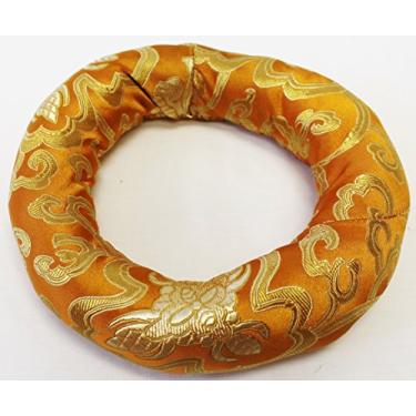 Imagem de Almofada de anel de brocado de seda de 15,24 cm para tigela de canto tibetano ~ Melhor para tigela tamanho 17,78-20,32 cm