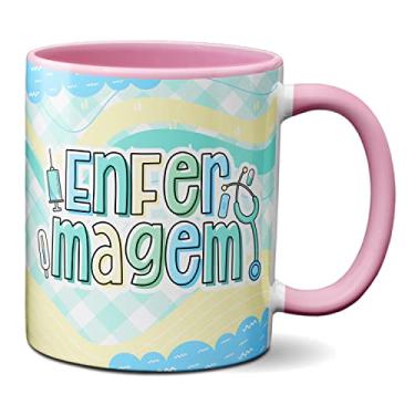 Imagem de Caneca Enfermeiro Profissional Enfermagem Profissão Saúde (Rosa)