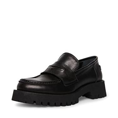 Imagem de Steve Madden Women's Lawrence Black Leather Casual 9 US