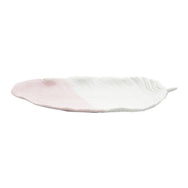 Imagem de Decoração em Cerâmica Strong Branches Urban Branco/Rosa