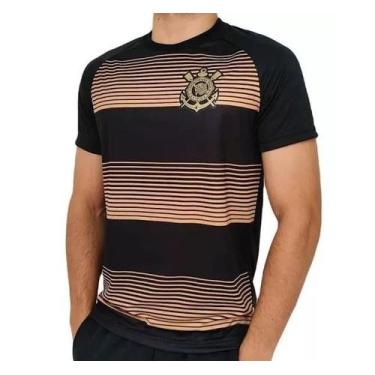 Imagem de Camiseta Corinthians Ayrton Senna Preto E Dourado-Licenciada - Spr
